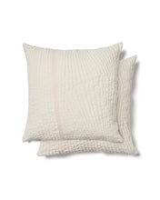 Load image into Gallery viewer, Raylo set of 2 100% cotton cushion covers with structure and stripes 50 x 50 cm