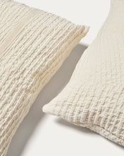 Load image into Gallery viewer, Raylo set of 2 100% cotton cushion covers with structure and stripes 50 x 50 cm - image 4