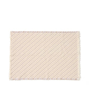 Load image into Gallery viewer, Janu bathmat in 100% cotton in diagonal structure ecru jacquard 50 x 70 cm