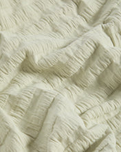 Load image into Gallery viewer, Rilune 100% cotton bedspread with light green embossed stripe effect for convertible cot - image 4