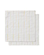 Load image into Gallery viewer, Anila set of 2 yellow cotton jacquard napkins 35 x 35cm