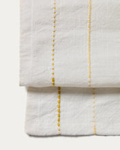 Load image into Gallery viewer, Anila set of 2 yellow cotton jacquard napkins 35 x 35cm - image 3