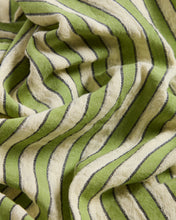 Load image into Gallery viewer, Ulena green striped 100% cotton tablecloth 170 x 250cm - image 4