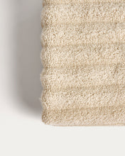 Load image into Gallery viewer, Navira 100% cotton beige face towel 30 x 50cm - image 10