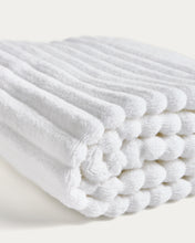 Load image into Gallery viewer, Navira 100% cotton white bath towel 70 x 140cm - image 11