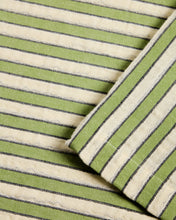 Load image into Gallery viewer, Ulena set of 2 green striped 100% cotton placemats 35 x 50cm - image 2