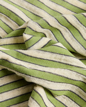 Load image into Gallery viewer, Ulena set of 2 green striped 100% cotton placemats 35 x 50cm - image 3