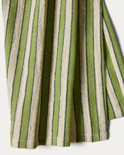 Load image into Gallery viewer, Ulena set of 2 green striped 100% cotton napkins 35 x 35cm - image 3