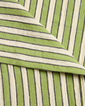 Load image into Gallery viewer, Ulena set of 2 green striped 100% cotton napkins 35 x 35cm - image 5