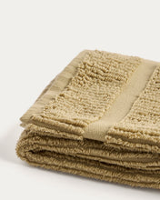 Load image into Gallery viewer, Olvira 100% cotton dark green jacquard face towel 30 x 50cm - image 9