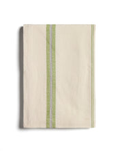 Load image into Gallery viewer, Todila green striped 100% cotton tablecloth 170 x 170cm