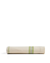 Load image into Gallery viewer, Todila green striped 100% cotton tablecloth 170 x 170cm - image 2