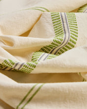 Load image into Gallery viewer, Todila green striped 100% cotton tablecloth 170 x 170cm - image 6