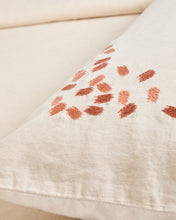 Load image into Gallery viewer, Virelda duvet cover and pillowcase set in beige cotton and linen with embroidered detail for 180cm bed - image 3