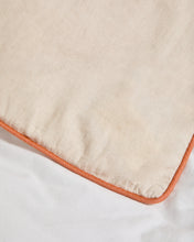 Load image into Gallery viewer, Virelda duvet cover and pillowcase set in beige cotton and linen with embroidered detail for 180cm bed - image 4