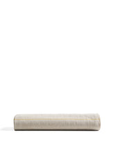 Load image into Gallery viewer, Ulaen beige cotton and linen tablecloth with yellow stripes 170 x 250cm - image 2