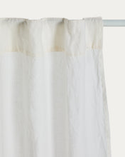 Load image into Gallery viewer, Nolira ecru cotton and linen curtain 140 x 270cm - image 2