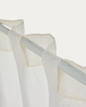 Load image into Gallery viewer, Nolira ecru cotton and linen curtain 140 x 270cm - image 5