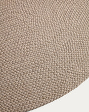 Load image into Gallery viewer, Despas ecru synthetic fibre rug Ø200cm - image 3