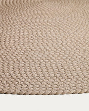 Load image into Gallery viewer, Despas ecru synthetic fibre rug Ø200cm - image 4