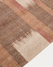 Load image into Gallery viewer, Domira jute rug with multicoloured ikat graphic 200 x 300 cm - image 4