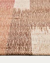 Load image into Gallery viewer, Domira jute rug with multicoloured ikat graphic 200 x 300 cm - image 5