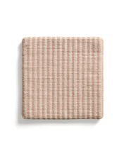 Load image into Gallery viewer, Dirome beige striped 100% PET chair cushion 40 x 40cm