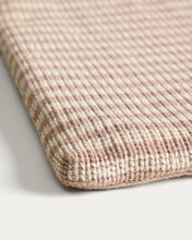Load image into Gallery viewer, Dirome beige striped 100% PET chair cushion 40 x 40cm - image 5