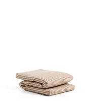 Load image into Gallery viewer, Dirome beige striped 100% PET sun lounger cushion 50 x 175cm - image 2
