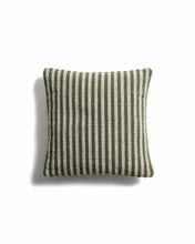 Load image into Gallery viewer, Dirome green striped 100% PET cushion cover 45 x 45cm