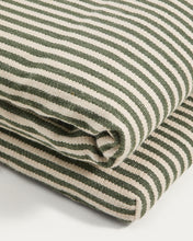 Load image into Gallery viewer, Dirome green striped 100% PET sun lounger cushion 50 x 175cm - image 9