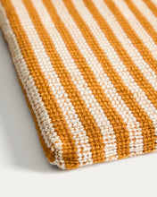 Load image into Gallery viewer, Dirome orange striped 100% PET chair cushion 40 x 40 cm - image 5