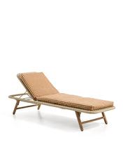 Load image into Gallery viewer, Dirome orange striped 100% PET sun lounger cushion 50 x 175cm - image 3