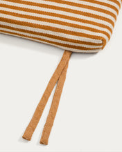 Load image into Gallery viewer, Dirome orange striped 100% PET sun lounger cushion 50 x 175cm - image 6
