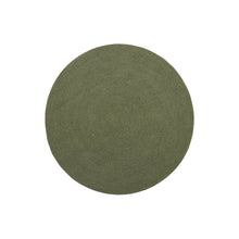 Load image into Gallery viewer, Despas green round rug made from synthetic fibres Ø 200 cm