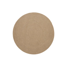 Load image into Gallery viewer, Despas beige round rug made from synthetic fibres Ø 200 cm