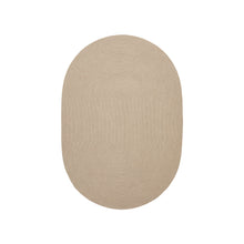 Load image into Gallery viewer, Rodhe beige oval rug 100% PET 160 x 230 cm