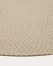 Load image into Gallery viewer, Rodhe beige oval rug 100% PET 160 x 230 cm - image 5
