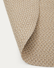 Load image into Gallery viewer, Rodhe beige oval rug 100% PET 160 x 230 cm - image 6