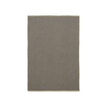 Load image into Gallery viewer, Satanca beige and black striped rug made from synthetic fibres 160 x 230 cm