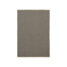 Load image into Gallery viewer, Satanca beige and black striped rug made from synthetic fibres 160 x 230 cm - image 2
