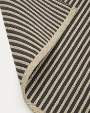 Load image into Gallery viewer, Satanca beige and black striped rug made from synthetic fibres 160 x 230 cm - image 6