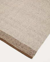 Load image into Gallery viewer, Nifelia beige wool jacquard rug, 200 x 300 cm - image 6