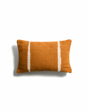 Load image into Gallery viewer, Daila orange 100% PET cushion cover with Ikat graphic 30 x 50cm