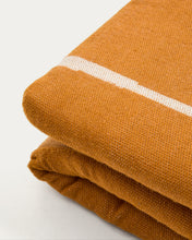 Load image into Gallery viewer, Daila orange 100% PET sun lounger cushion with Ikat graphic 50 x 175cm - image 9