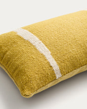 Load image into Gallery viewer, Daila yellow 100% PET cushion cover with Ikat graphic 30 x 50cm - image 4