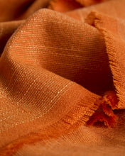 Load image into Gallery viewer, Sareli orange wool blend blanket 130 x 170cm - image 7