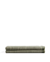 Load image into Gallery viewer, Sareli green wool blend blanket 130 x 170cm