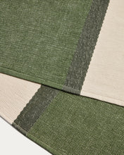 Load image into Gallery viewer, Tari 100% cotton green table runner 50 x 150 cm - image 2