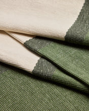 Load image into Gallery viewer, Tari 100% cotton green table runner 50 x 150 cm - image 3
